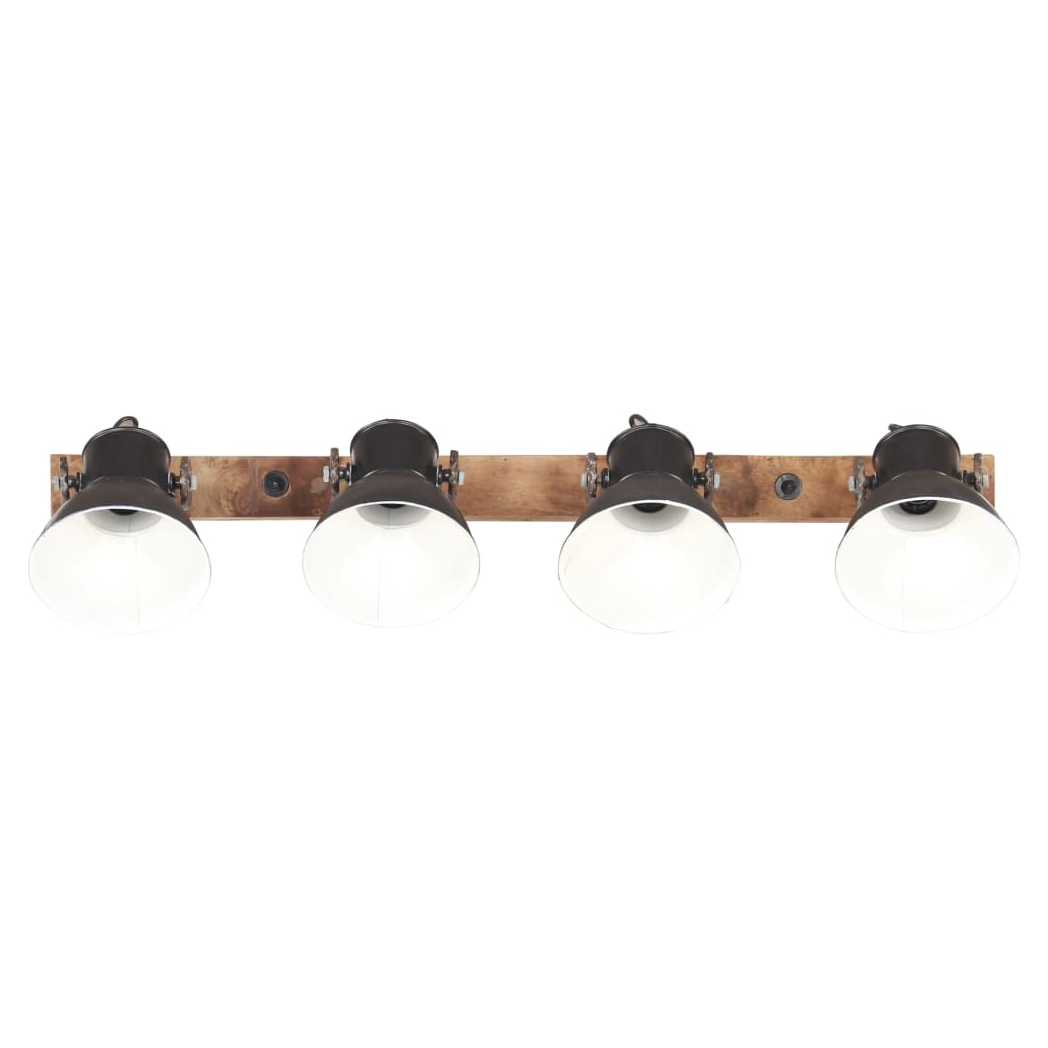 Industrial Wall Lamp Black 90x25 cm E27
