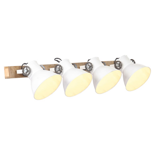 Industrial Wall Lamp White 90x25 cm E27