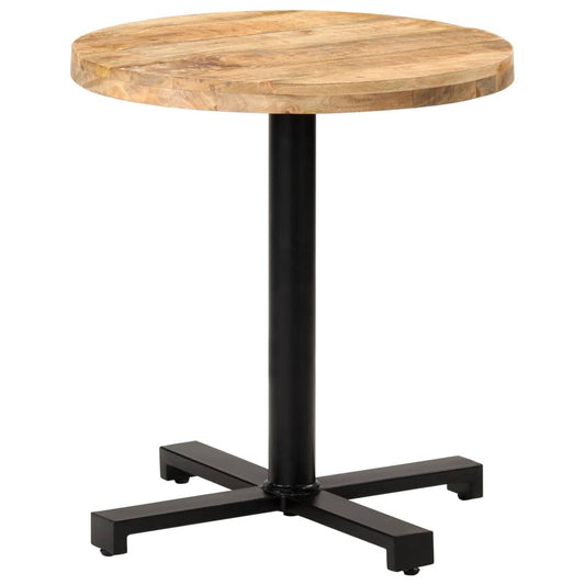 Bistro Table Round 70x75 cm Rough Mango Wood