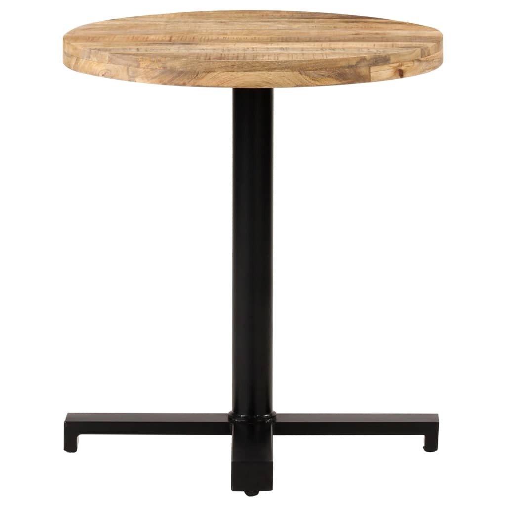 Bistro Table Round 70x75 cm Rough Mango Wood