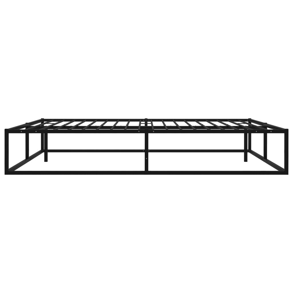 Bed Frame Black Metal 180x200 cm 6FT Super King