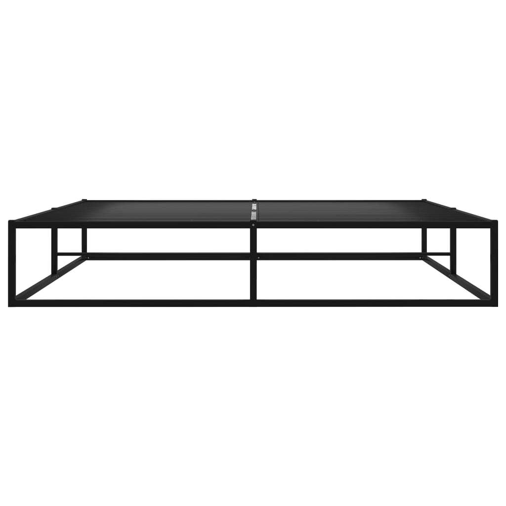 Bed Frame Black Metal 180x200 cm 6FT Super King