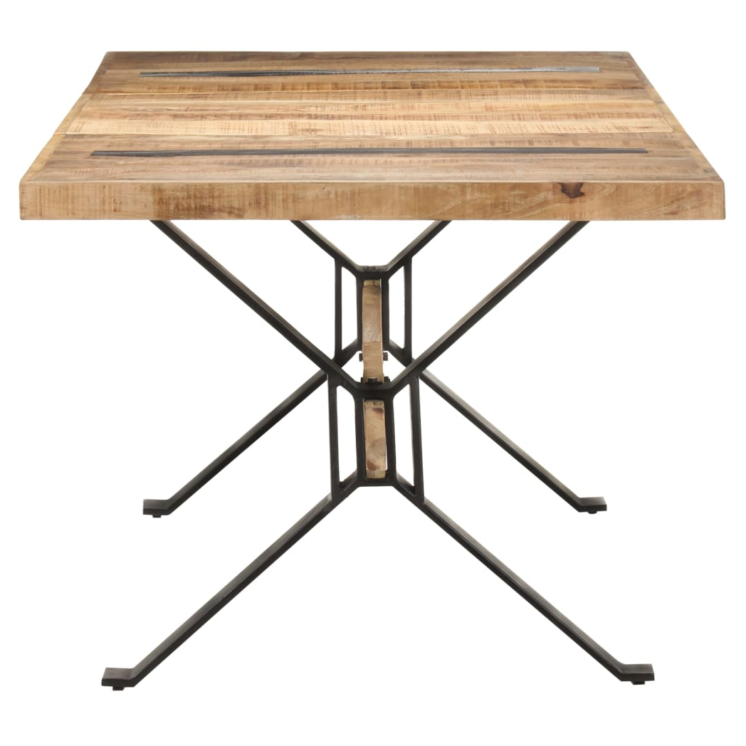 Dining Table 180x90x76 cm Rough Mango Wood