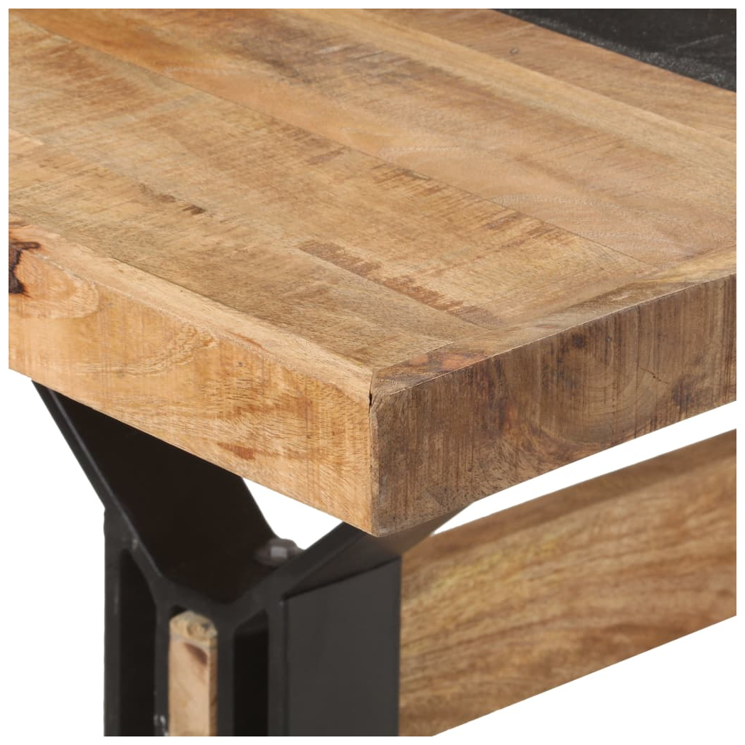 Dining Table 180x90x76 cm Rough Mango Wood