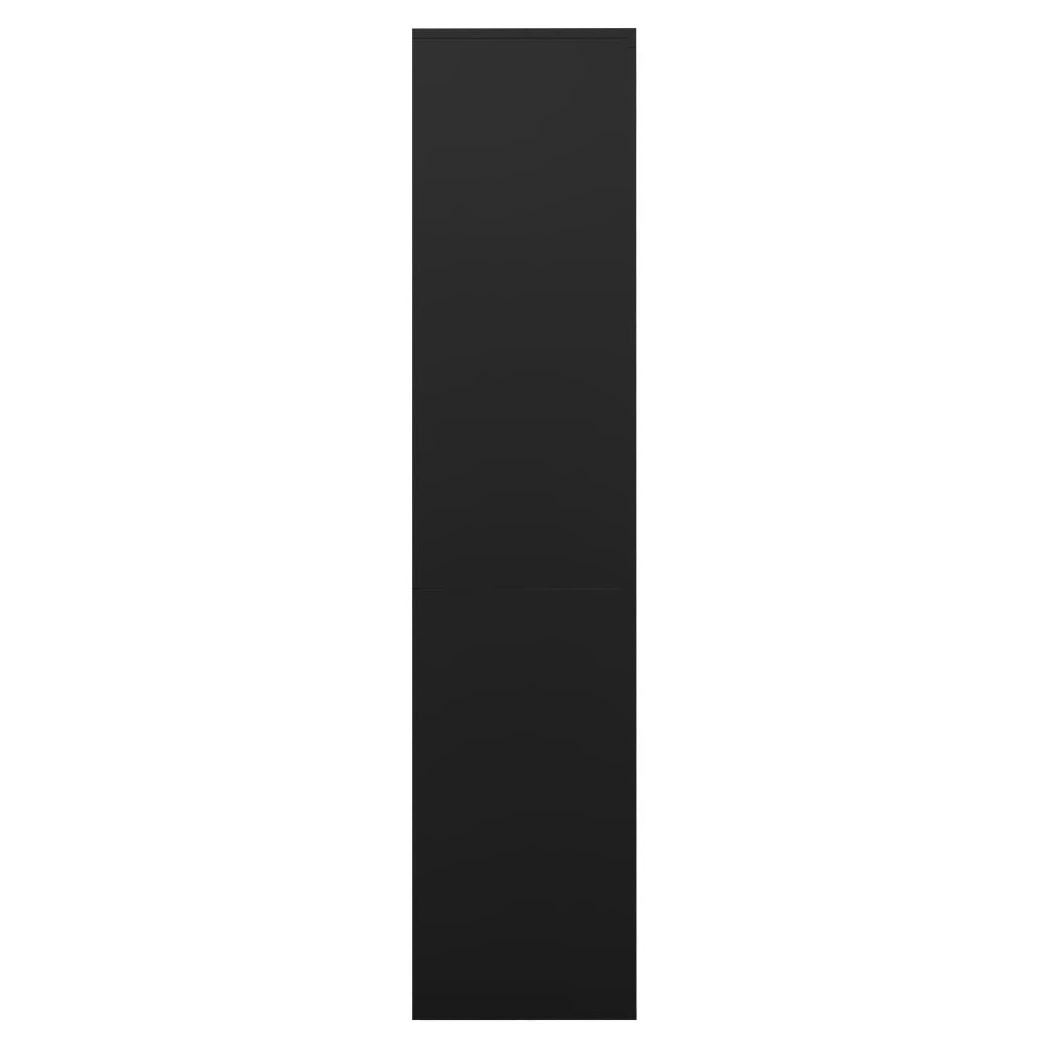 Office Cabinet Black 90x40x180 cm Steel