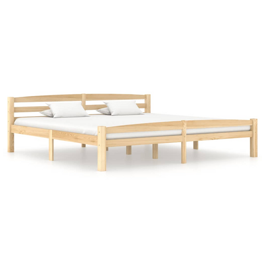 Bed Frame Solid Pinewood 200x200 cm