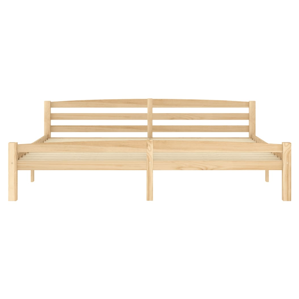 Bed Frame Solid Pinewood 200x200 cm