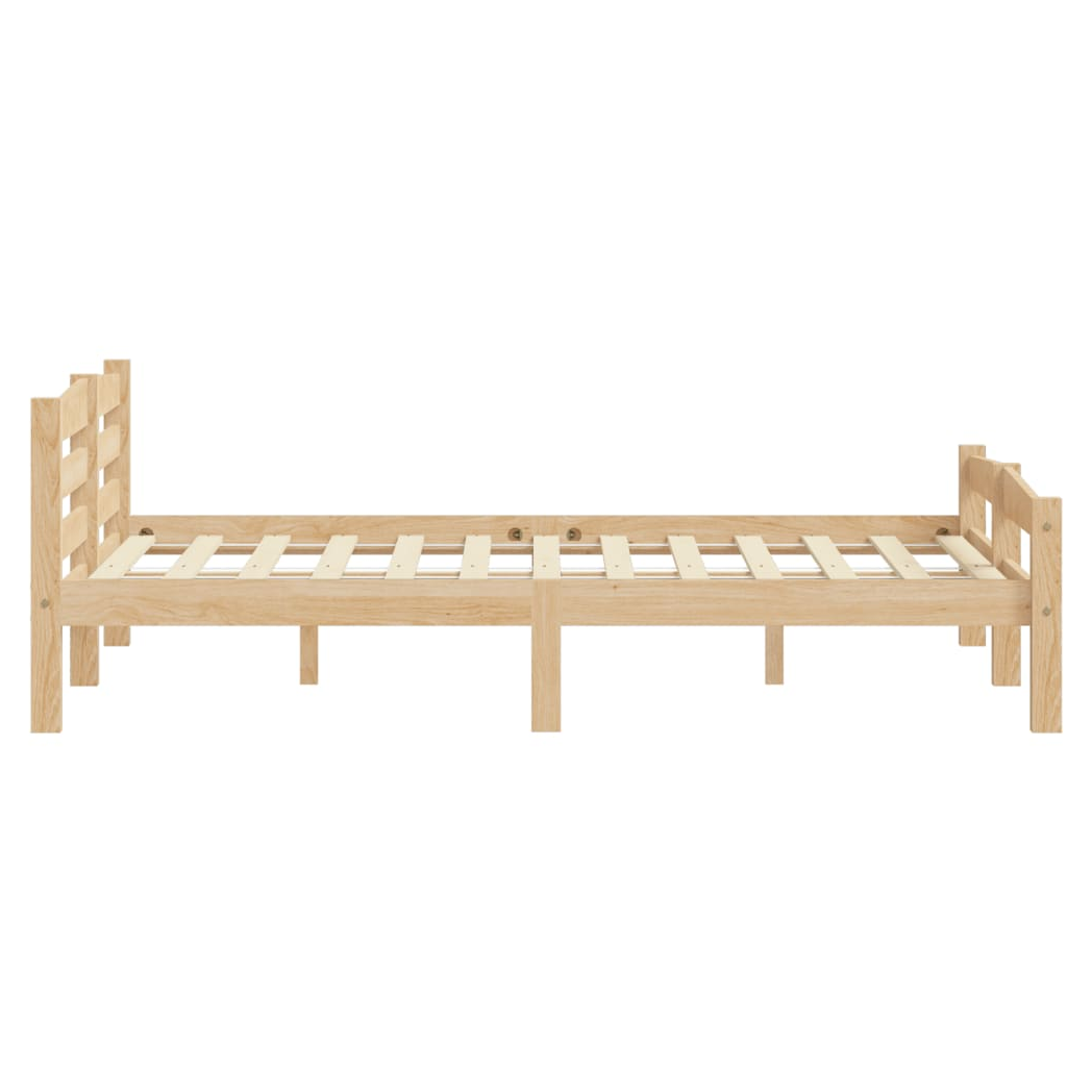Bed Frame Solid Pinewood 200x200 cm
