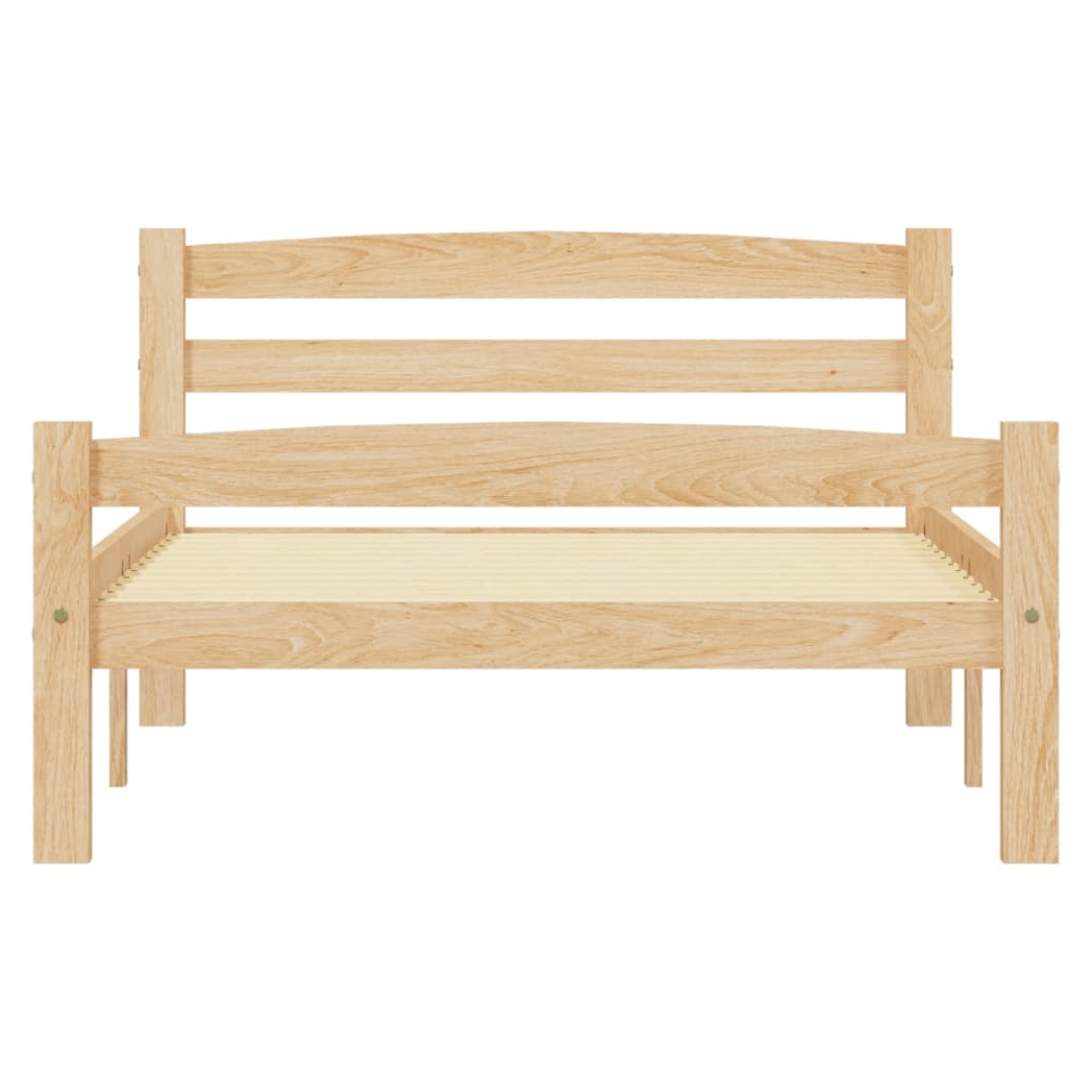 Bed Frame Solid Pinewood 100x200 cm