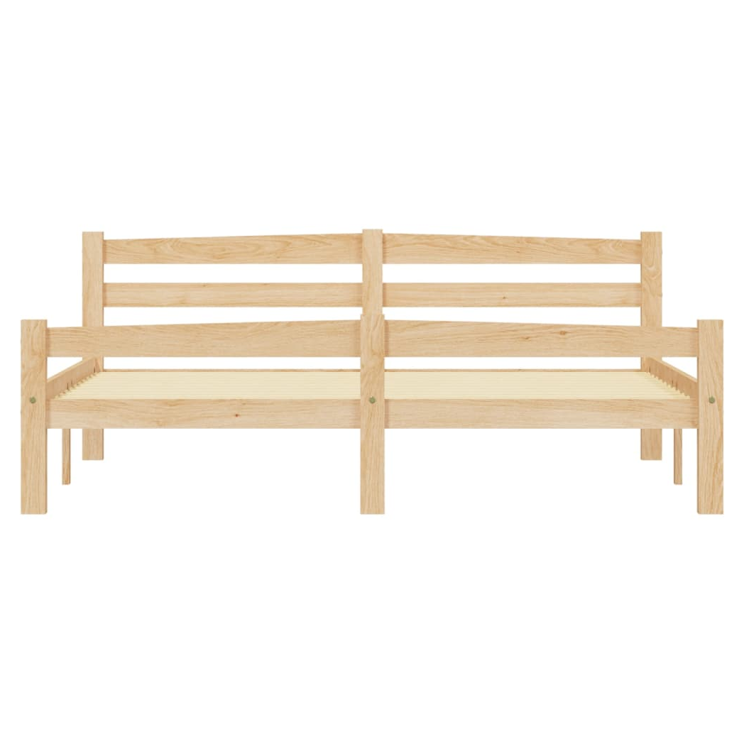 Bed Frame Solid Pinewood 160x200 cm