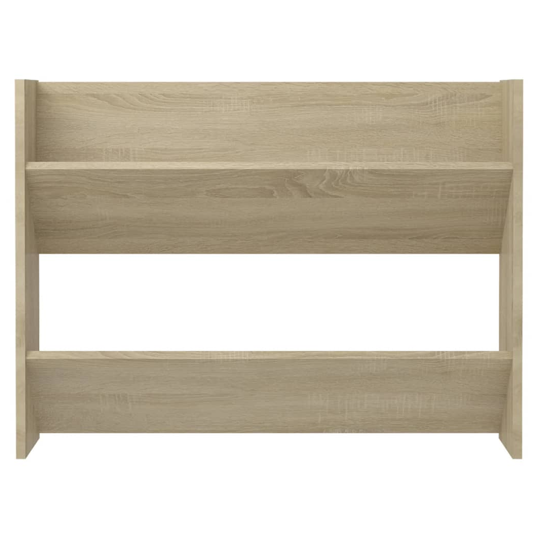 Wall Shoe Cabinet Sonoma Oak 80x18x60 cm Engineered Wood