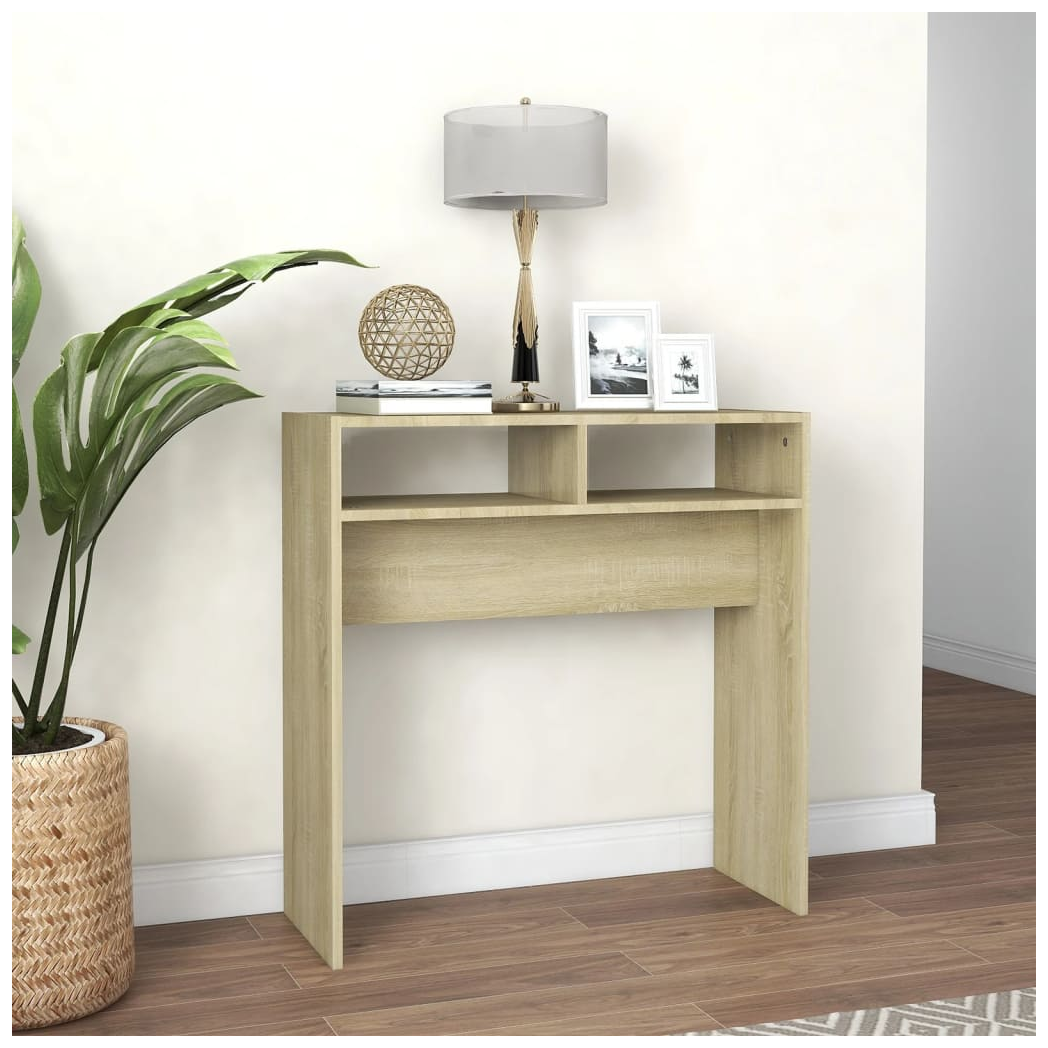 Console Table Sonoma Oak 78x30x80 cm Engineered Wood