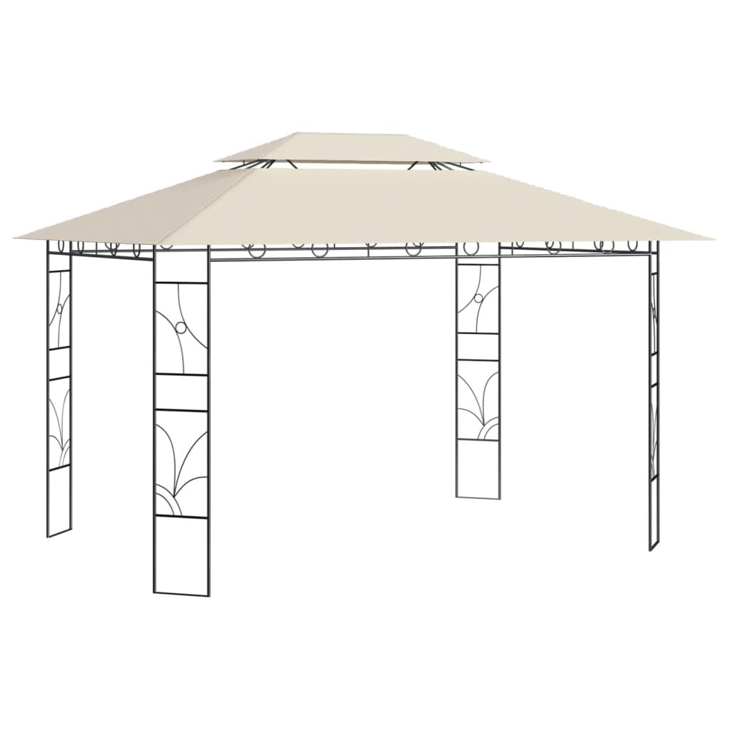 Gazebo 4x3x2.7 m Cream 160 g/m