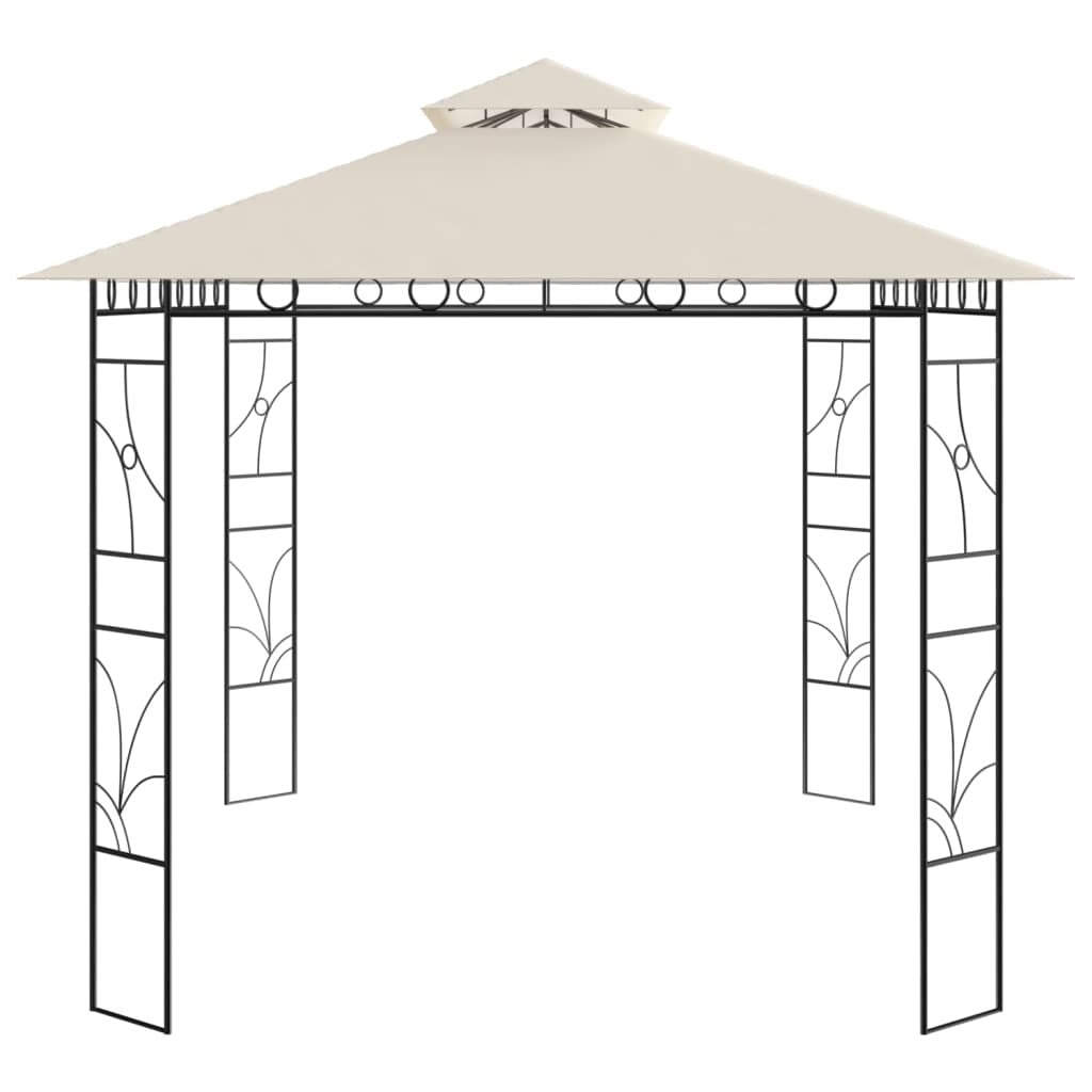 Gazebo 4x3x2.7 m Cream 160 g/m