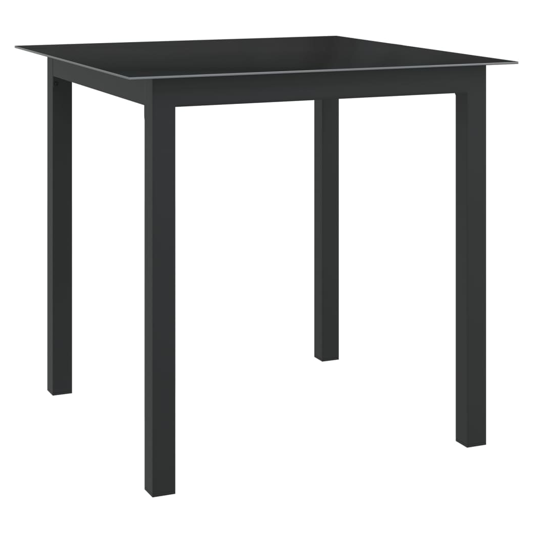 5 Piece Garden Dining Set Aluminium Anthracite