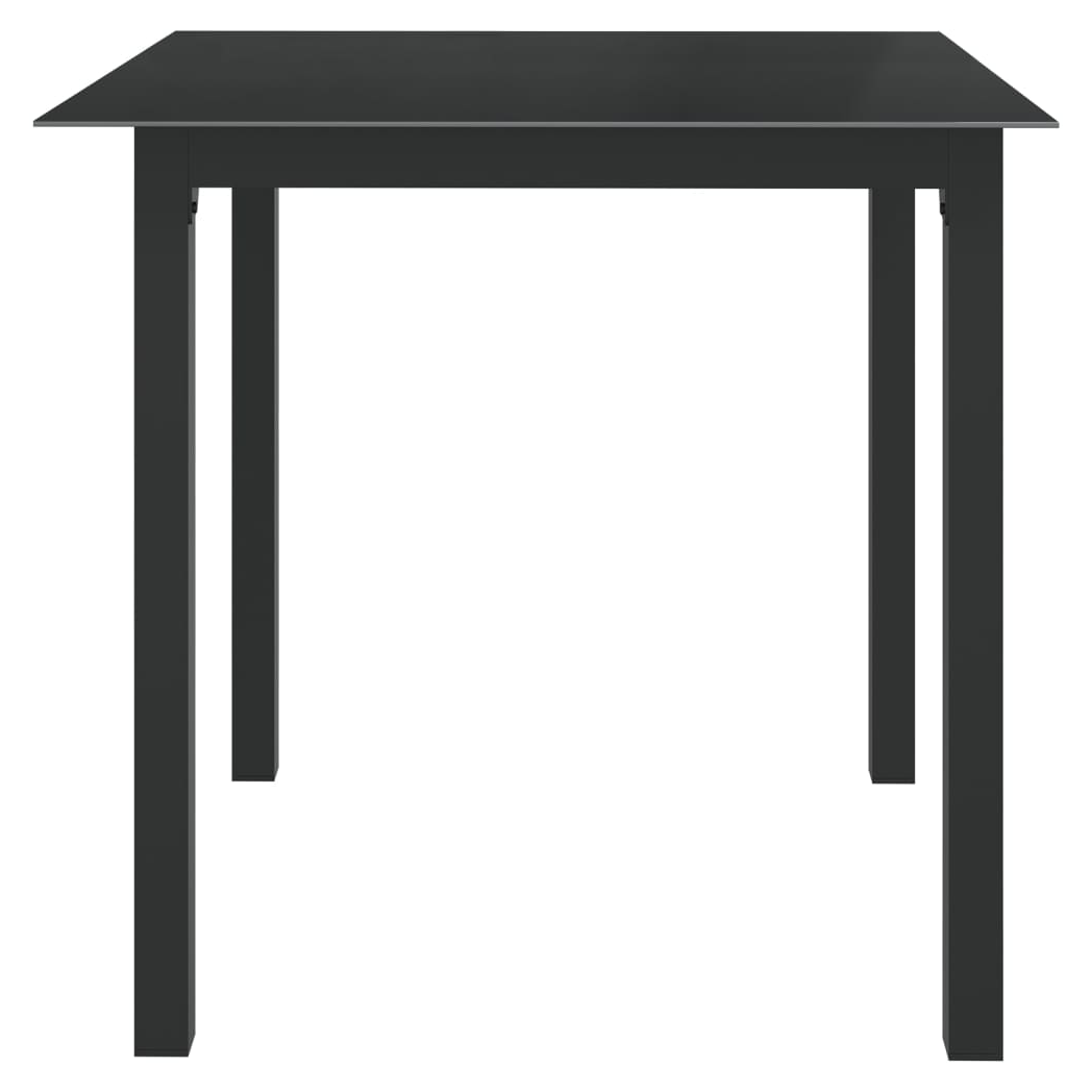 5 Piece Garden Dining Set Aluminium Anthracite