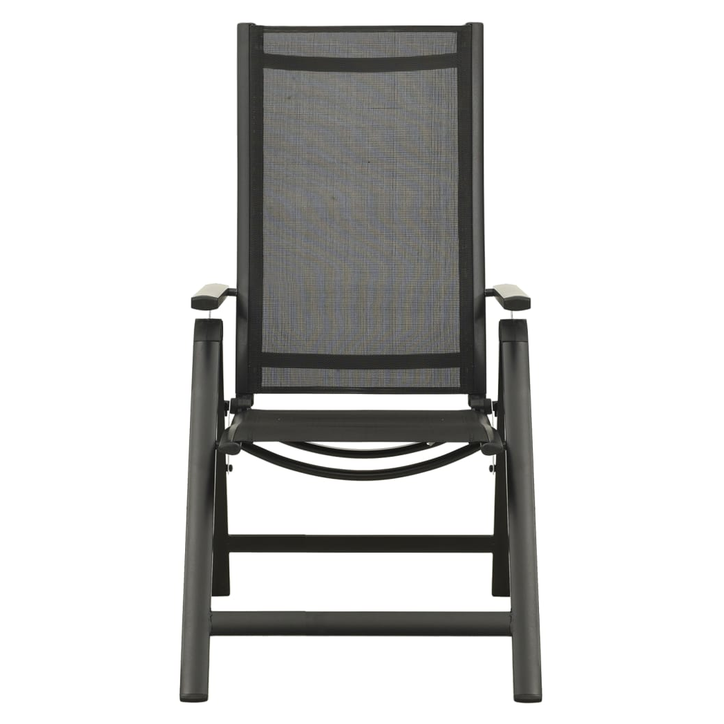 5 Piece Bistro Set Black and Anthracite