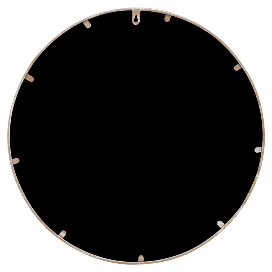 Garden Mirror Sand 40x2.5 cm Iron Round for Outdoor Use