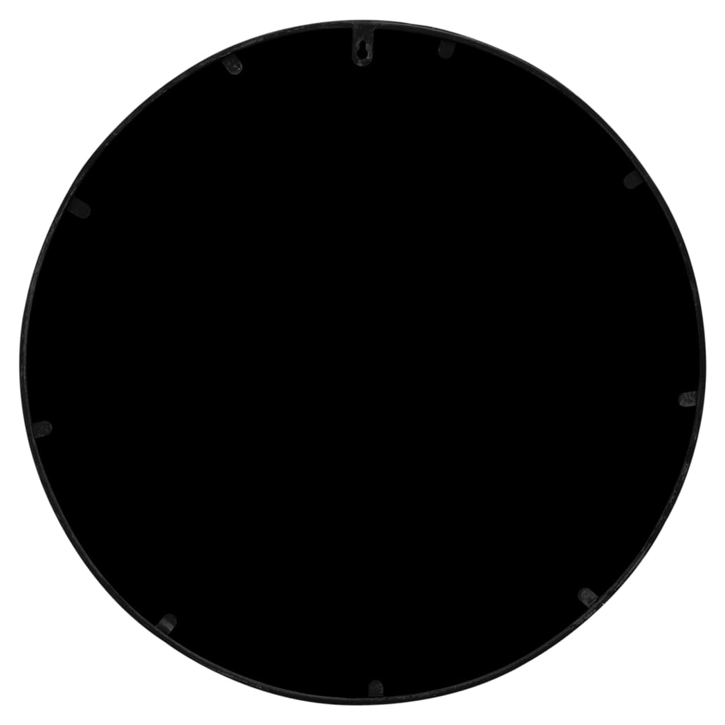 Mirror Black 60x3 cm Iron Round for Indoor Use