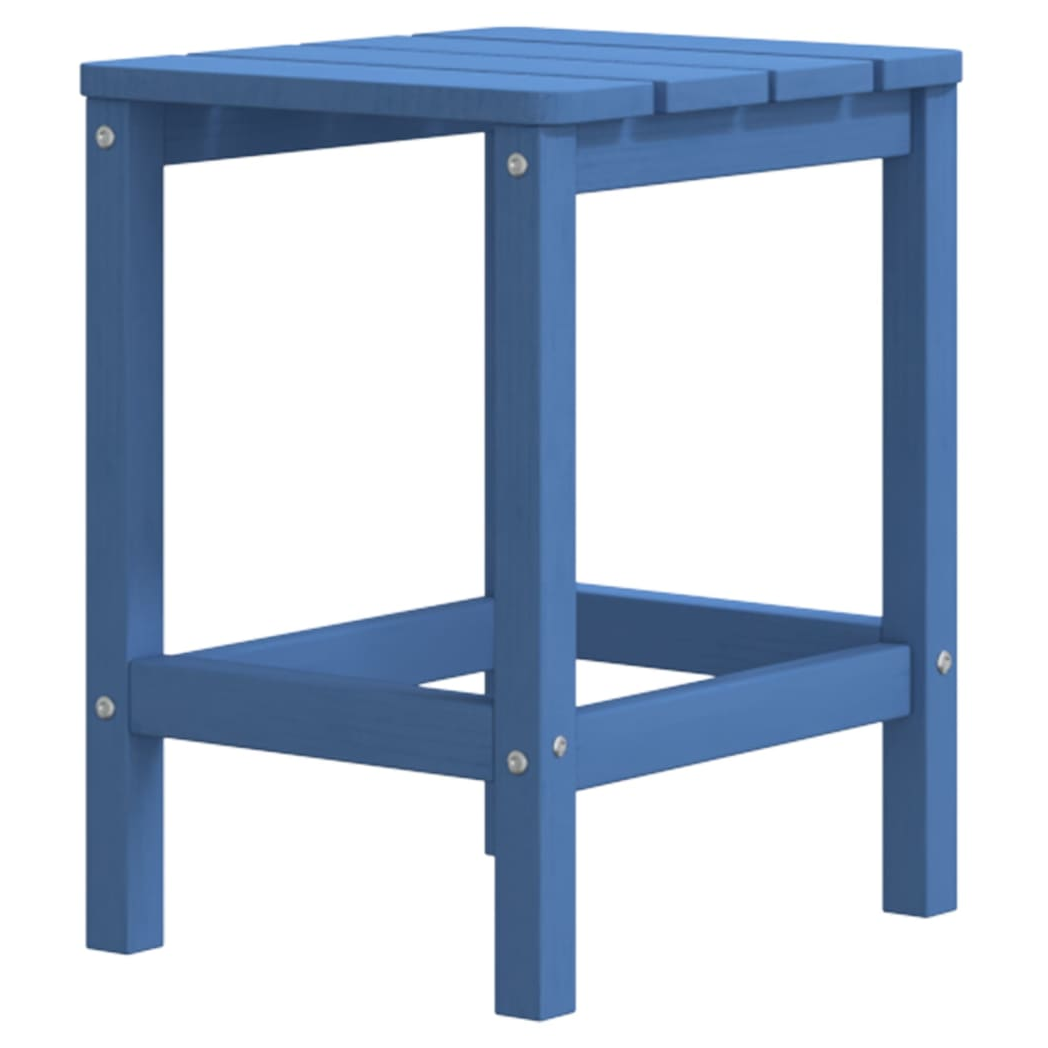 Garden Adirondack Table Aqua Blue 38x38x46 cm HDPE