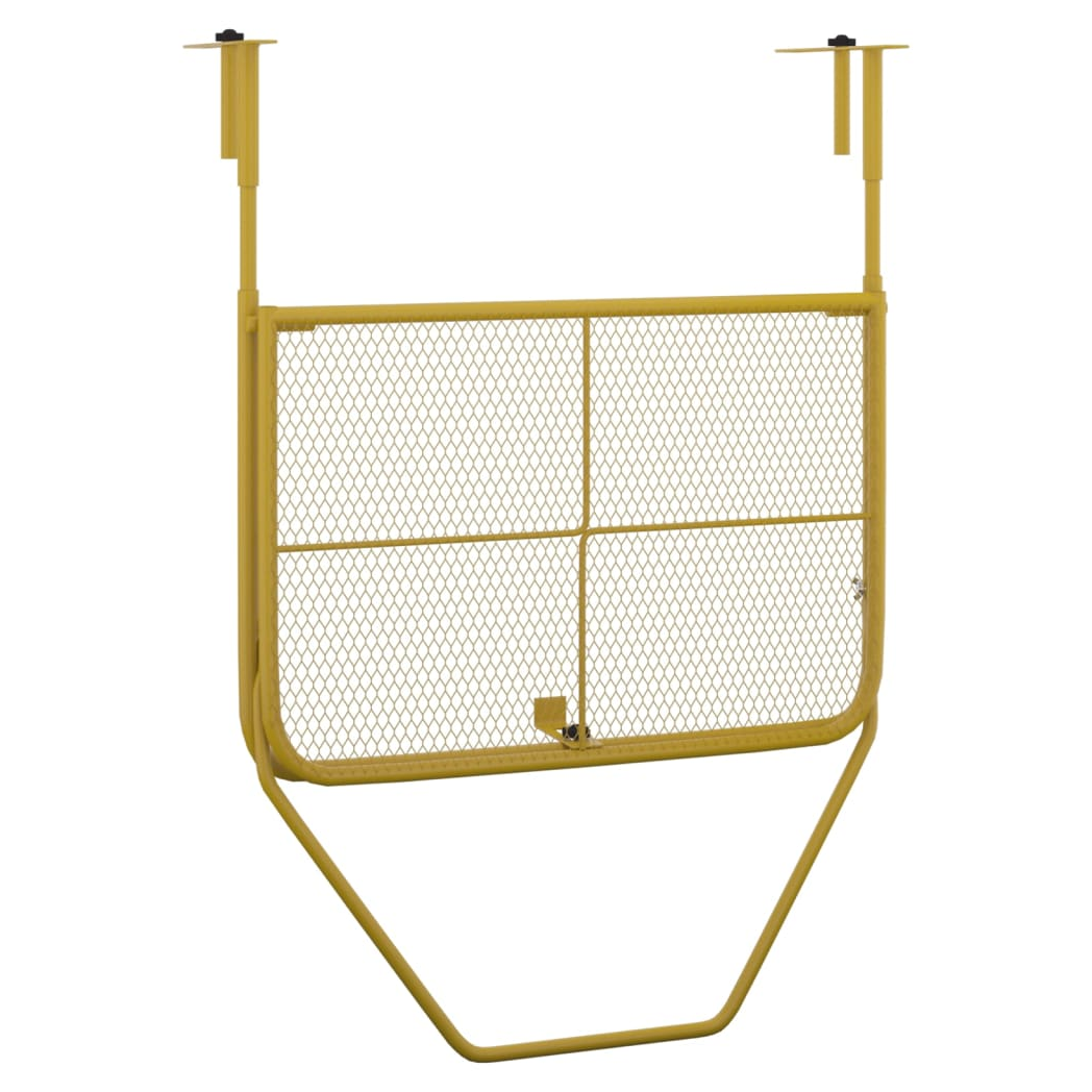Balcony Table Gold 60x40 cm Steel