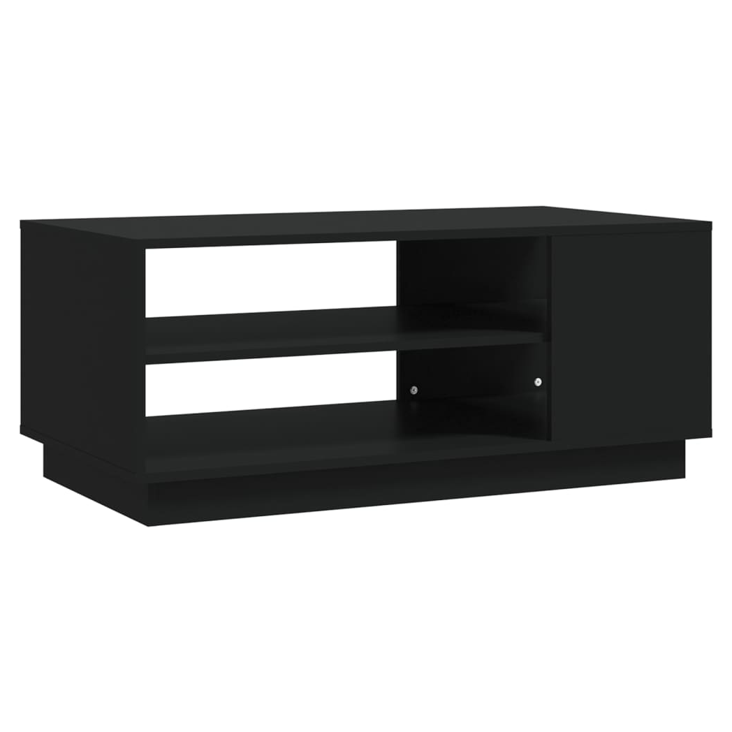 Coffee Table Black 102x55x43 cm Engineered Wood