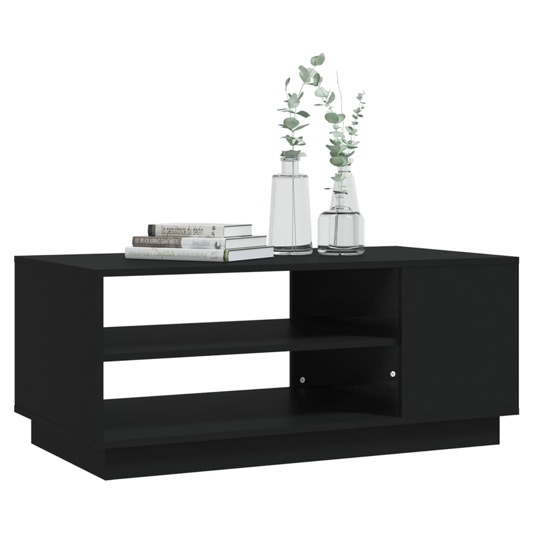 Coffee Table Black 102x55x43 cm Engineered Wood