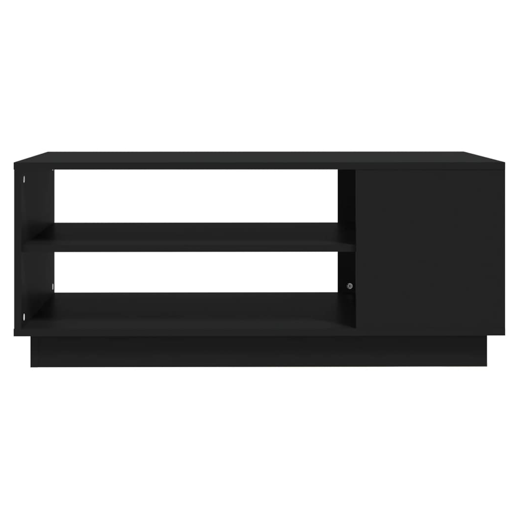 Coffee Table Black 102x55x43 cm Engineered Wood