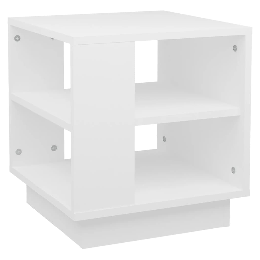 Coffee Table White 40x40x43 cm Engineered Wood