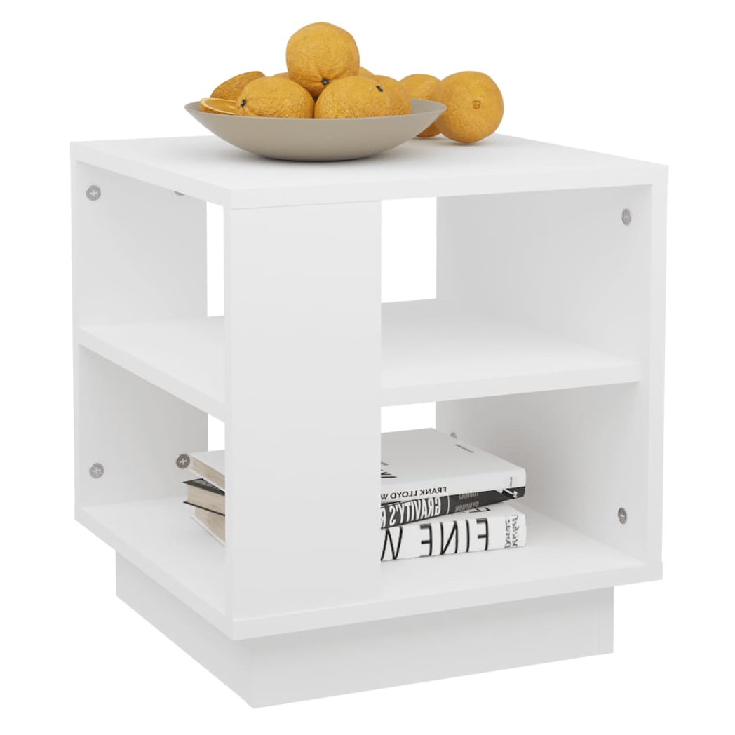 Coffee Table White 40x40x43 cm Engineered Wood