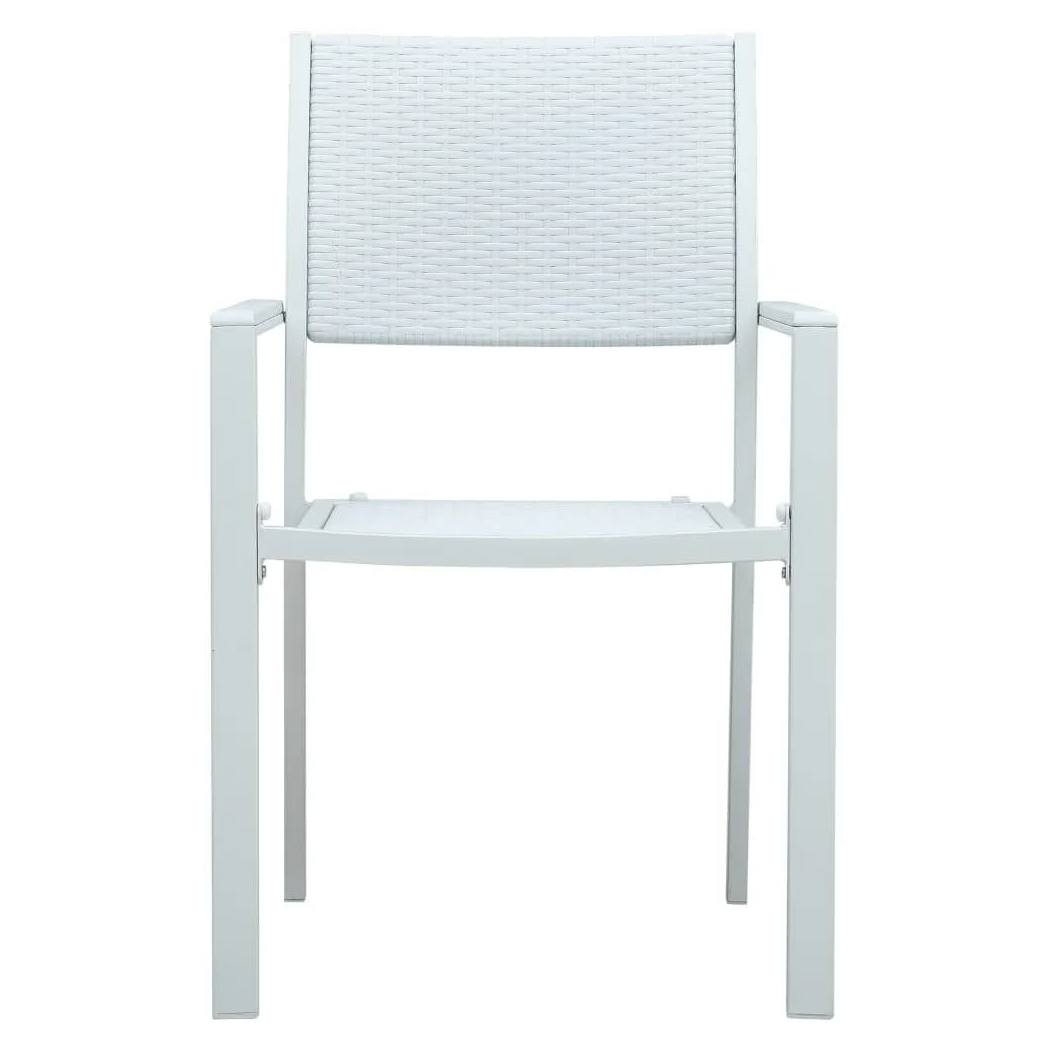 5 Piece Garden Dining Set White