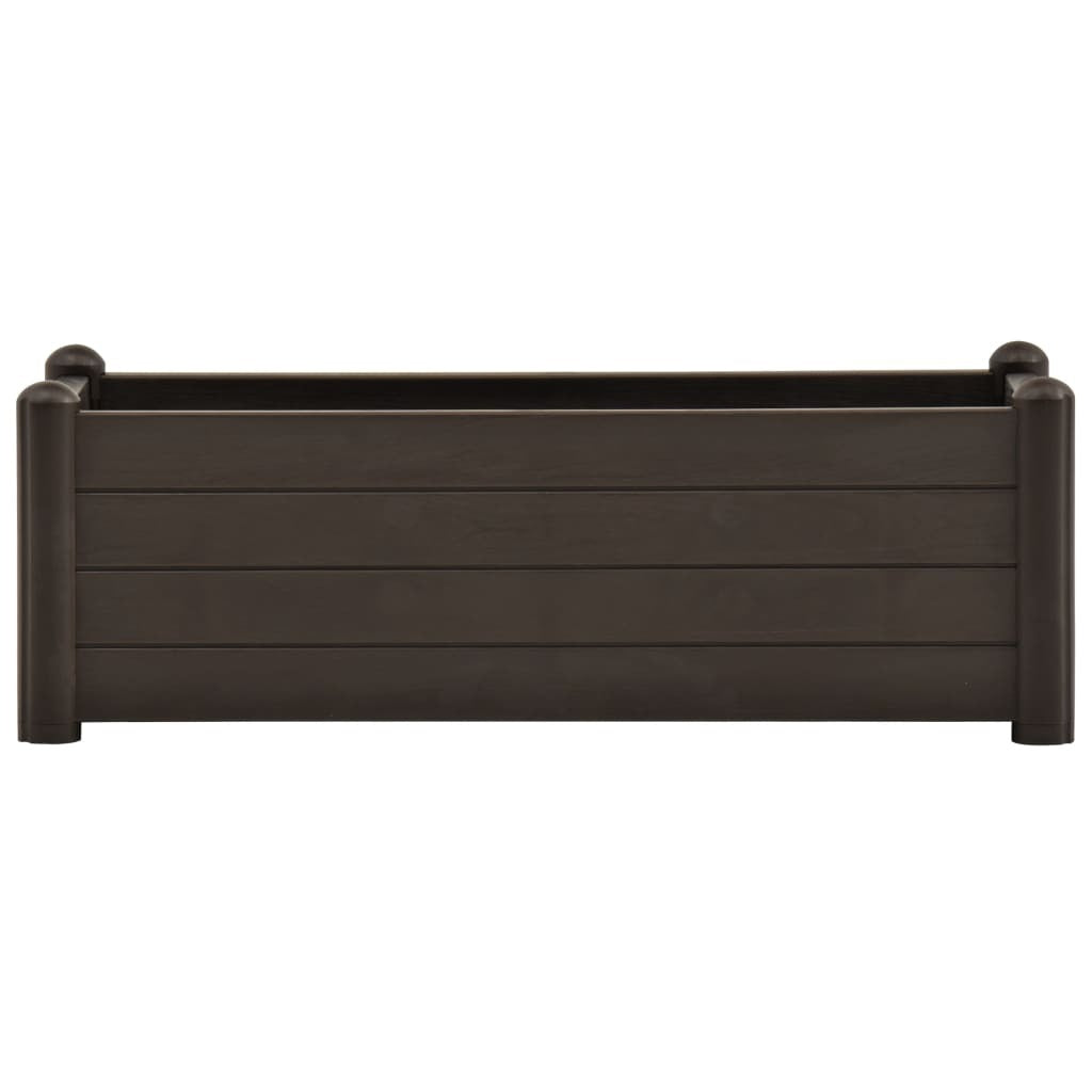 Garden Raised Bed PP Mocha 100x43x35 cm