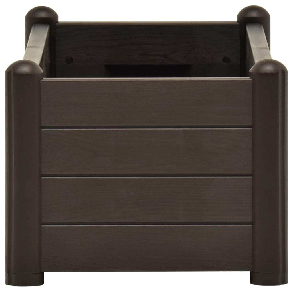 Garden Raised Bed PP Mocha 100x43x35 cm