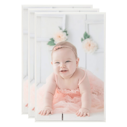 Photo Frames Collage 3 pcs for Table Silver 13x18cm MDF