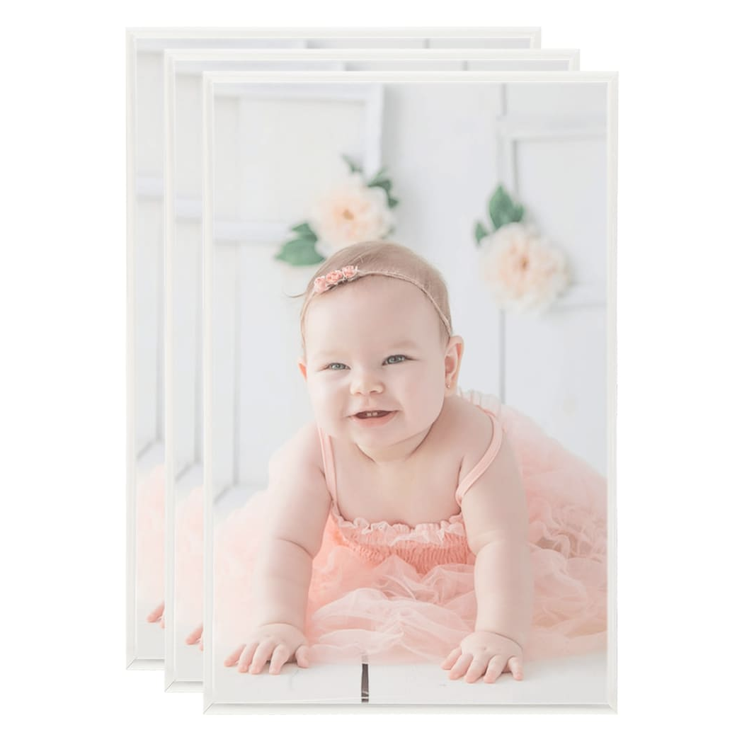 Photo Frames Collage 3 pcs for Table Silver 13x18cm MDF