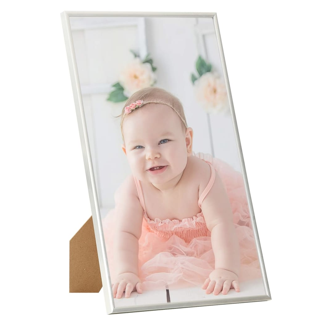 Photo Frames Collage 3 pcs for Table Silver 13x18cm MDF