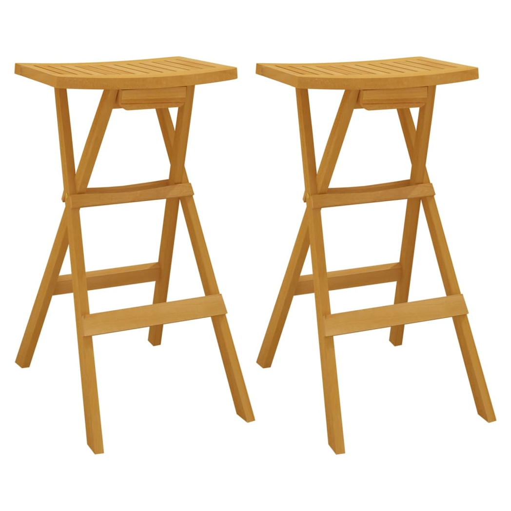 3 Piece Folding Bar Set Solid Wood Teak