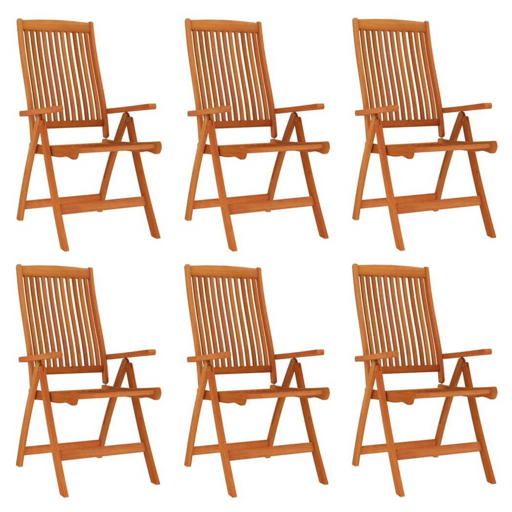 7 Piece Garden Dining Set Solid Wood Eucalyptus