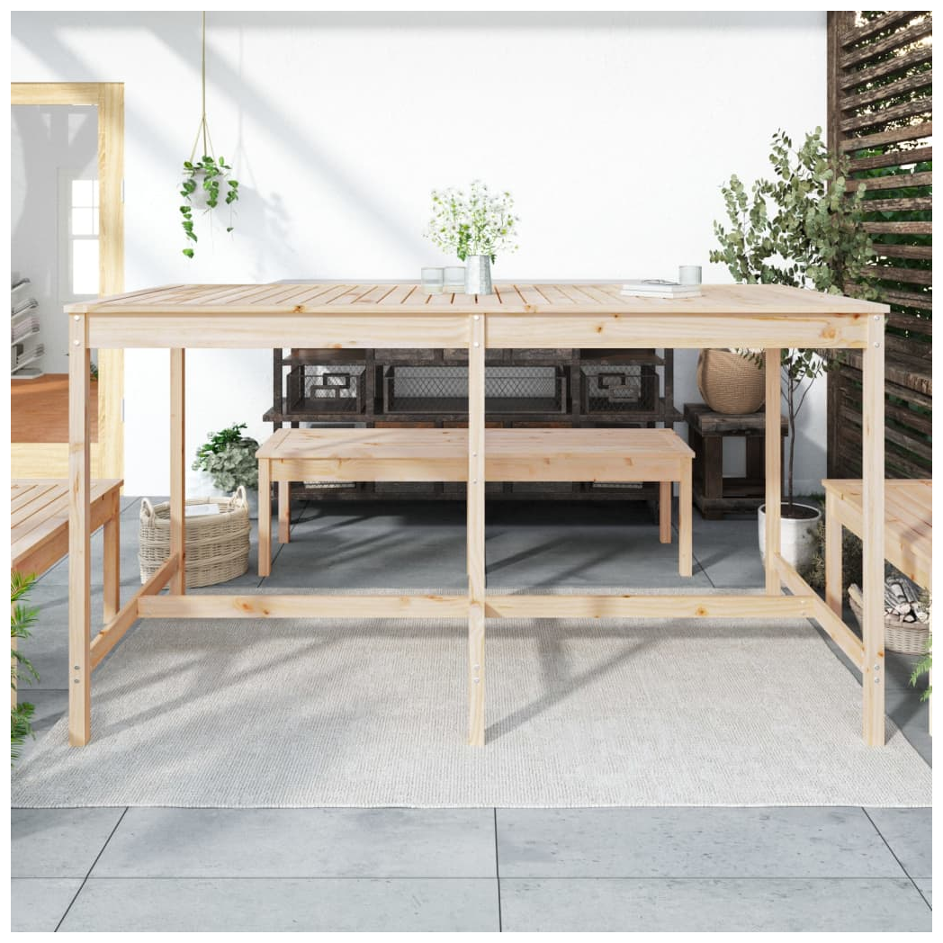 Garden Table 203.5x90x110 cm Solid Wood Pine