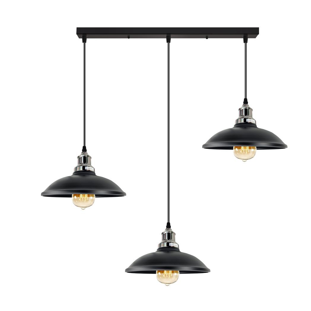 Industrial Vintage Kitchen Lights Chandelier Metal Shade Hanging E27 Pendant