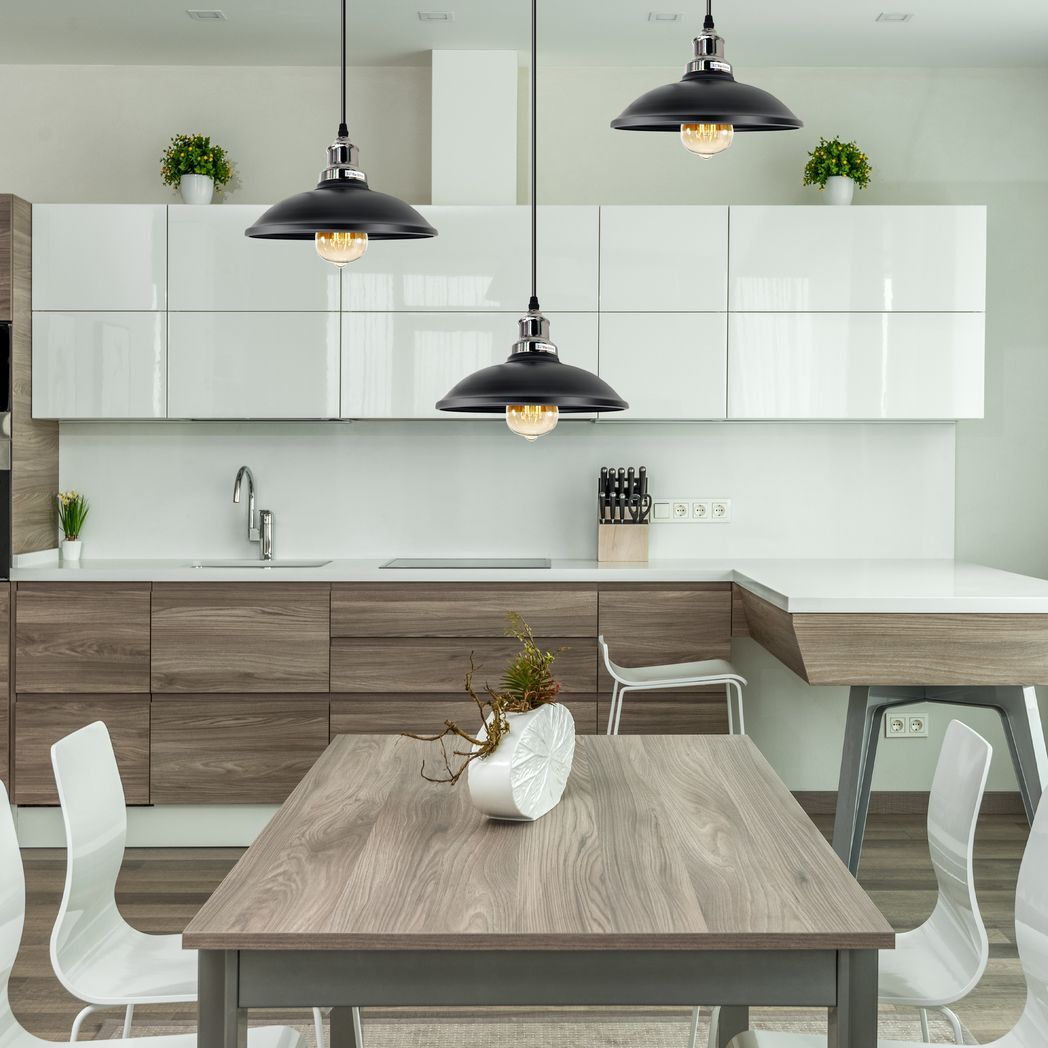 Industrial Vintage Kitchen Lights Chandelier Metal Shade Hanging E27 Pendant