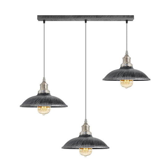 Industrial Vintage Kitchen Lights Chandelier Metal Shade Hanging E27 Pendant