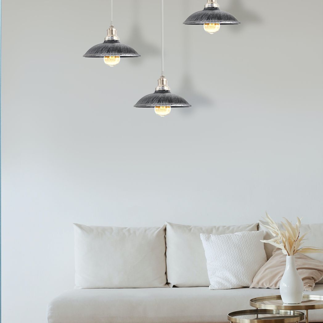 Industrial Vintage Kitchen Lights Chandelier Metal Shade Hanging E27 Pendant
