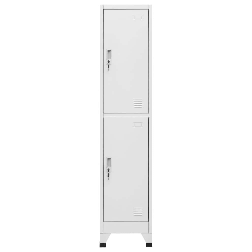 Locker Cabinet with 2 Compartments 38x45x180 cm