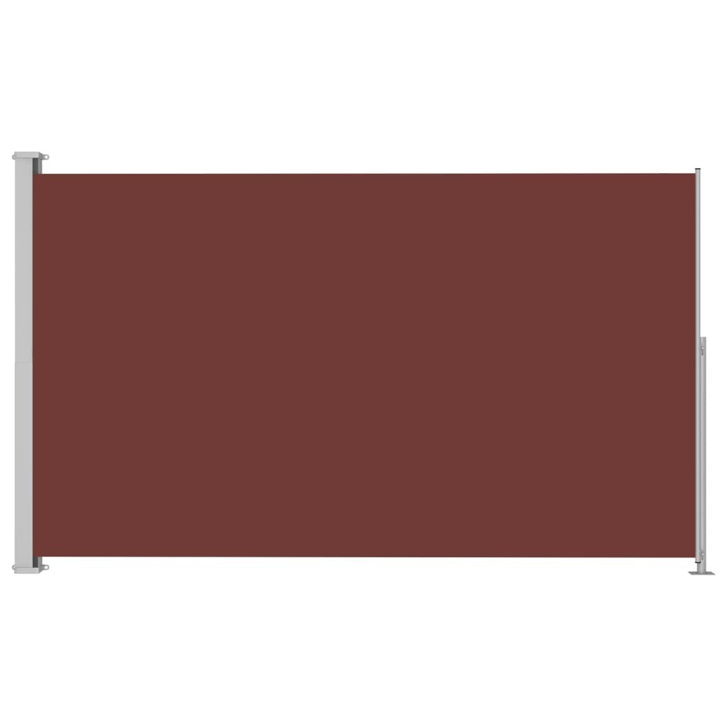 Patio Retractable Side Awning 180x300 cm Brown