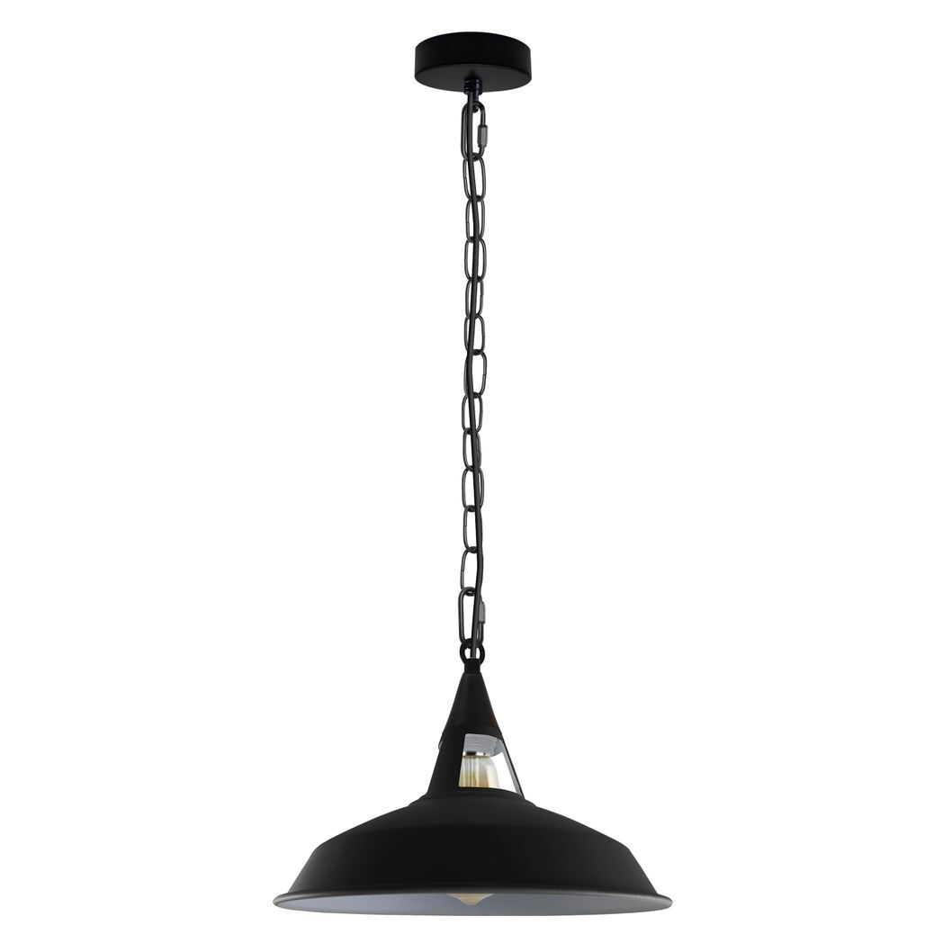 Vintage Industrial Black white Metal Ceiling Lamp Pendant Lights UK E28
