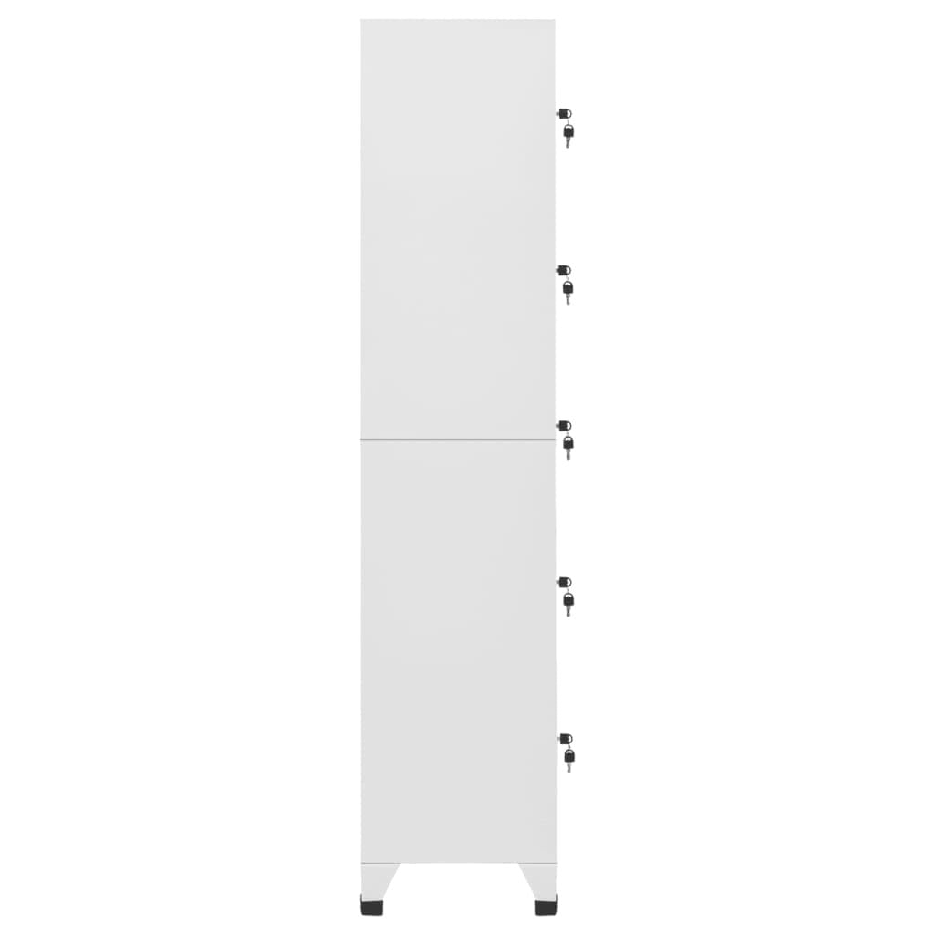 Locker Cabinet Light Grey 38x40x180 cm Steel