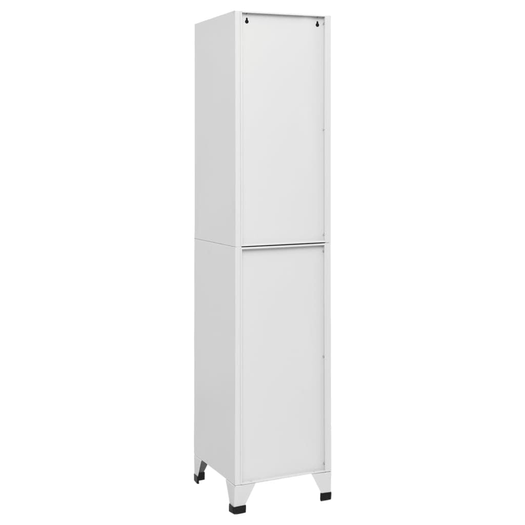 Locker Cabinet Light Grey 38x40x180 cm Steel