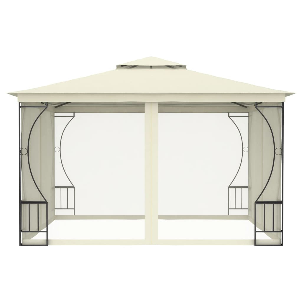 Gazebo with Nets 300x300x265 cm Cream