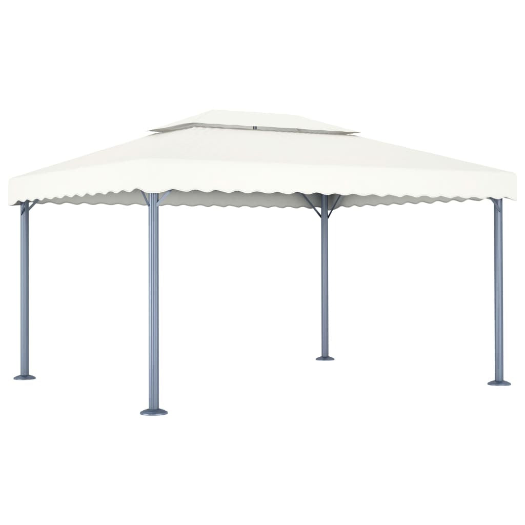 Gazebo 400x300 cm Cream Aluminium